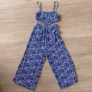 Aerie Floral Jumpsuit/Romper